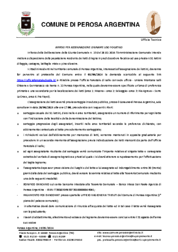 Avviso focatici 2024